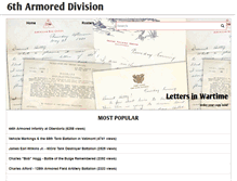 Tablet Screenshot of 6tharmoreddivision.com